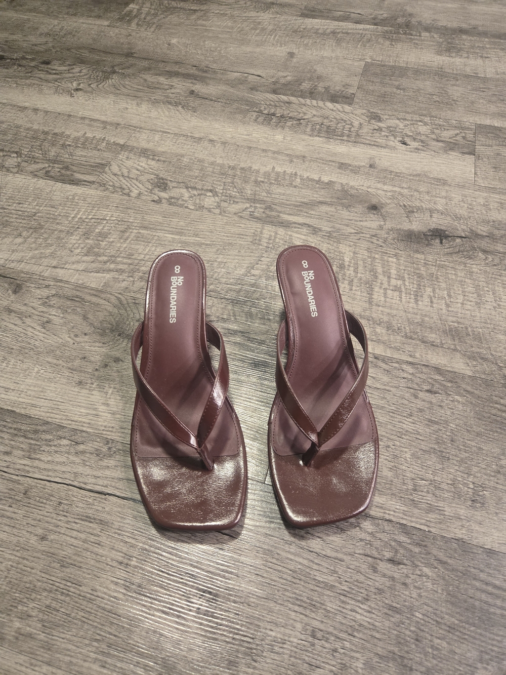 Vince Camuto Square Toe Heels in Brown